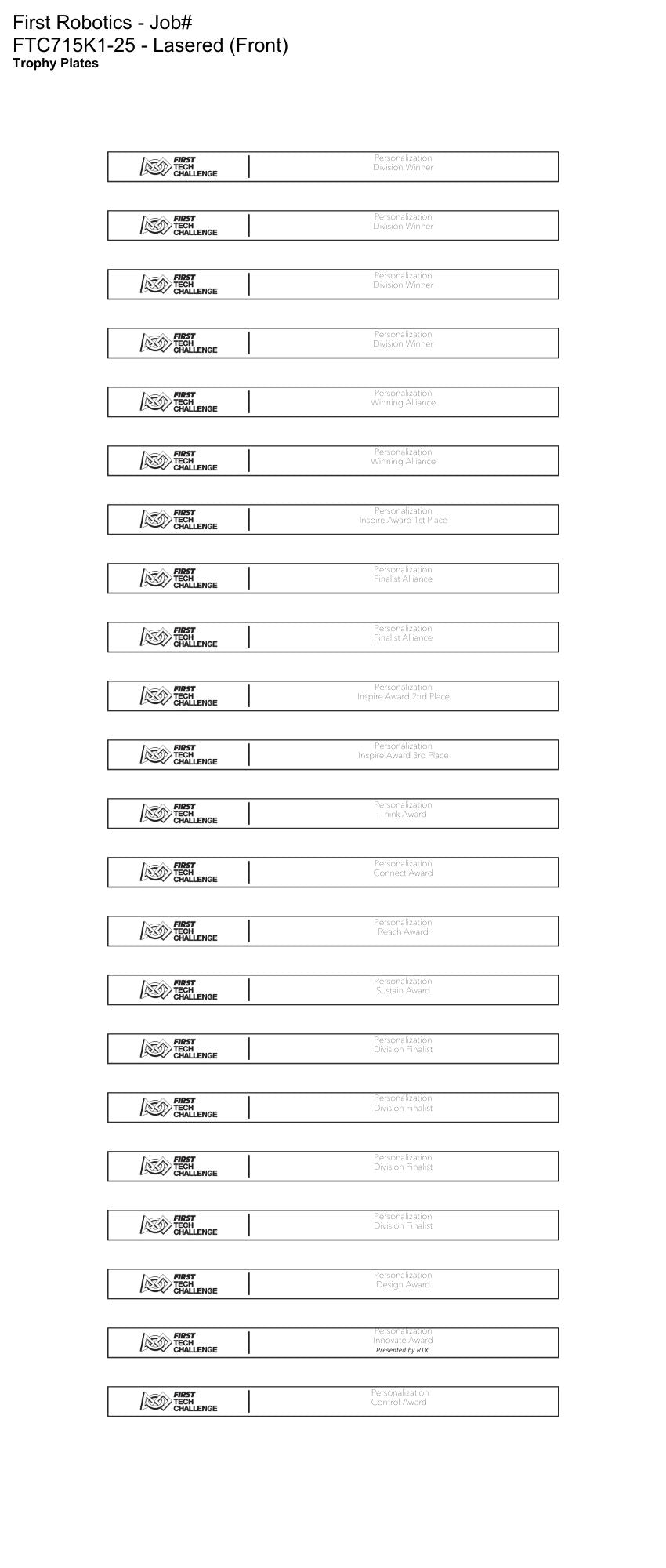 REGIONAL CHAMPIONSHIPS | Dual Division Kit